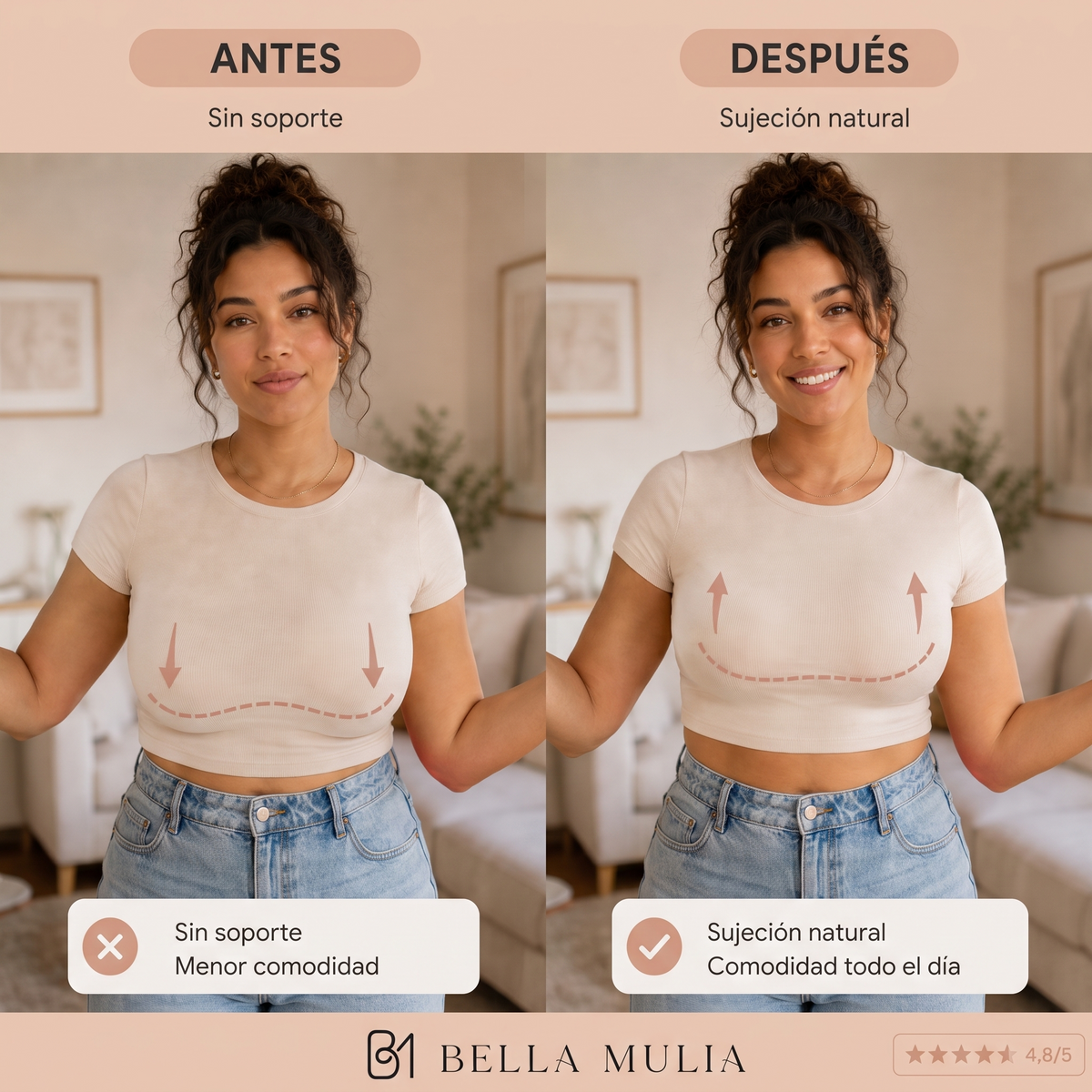 BellaMulia™ Sculpt — Sujetador Sin Aros