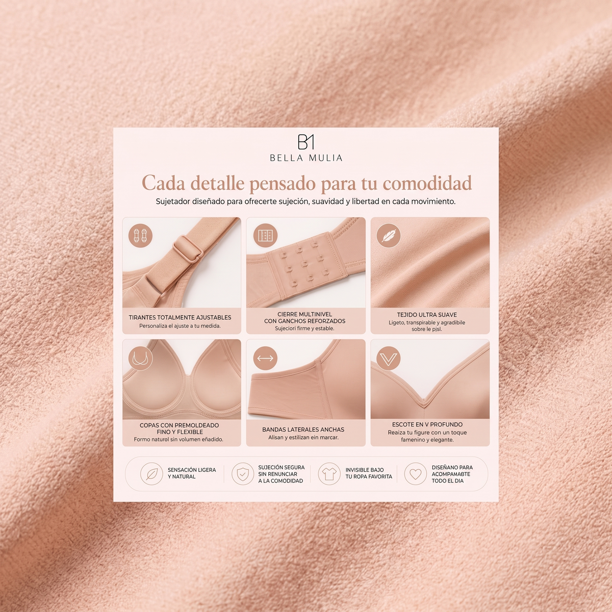 BellaMulia™ Sculpt — Sujetador Sin Aros